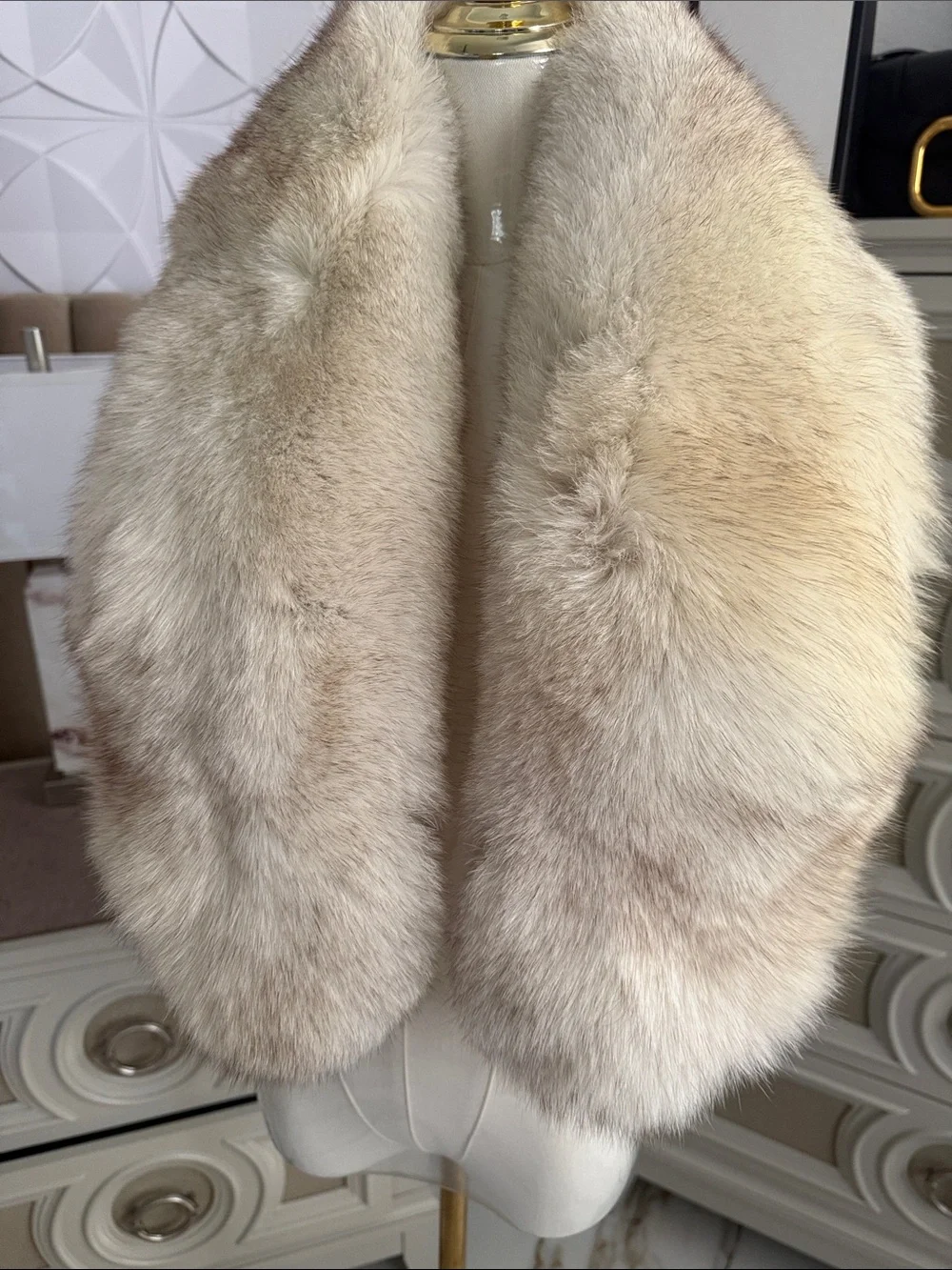 SAGA FOX FUR WRAP